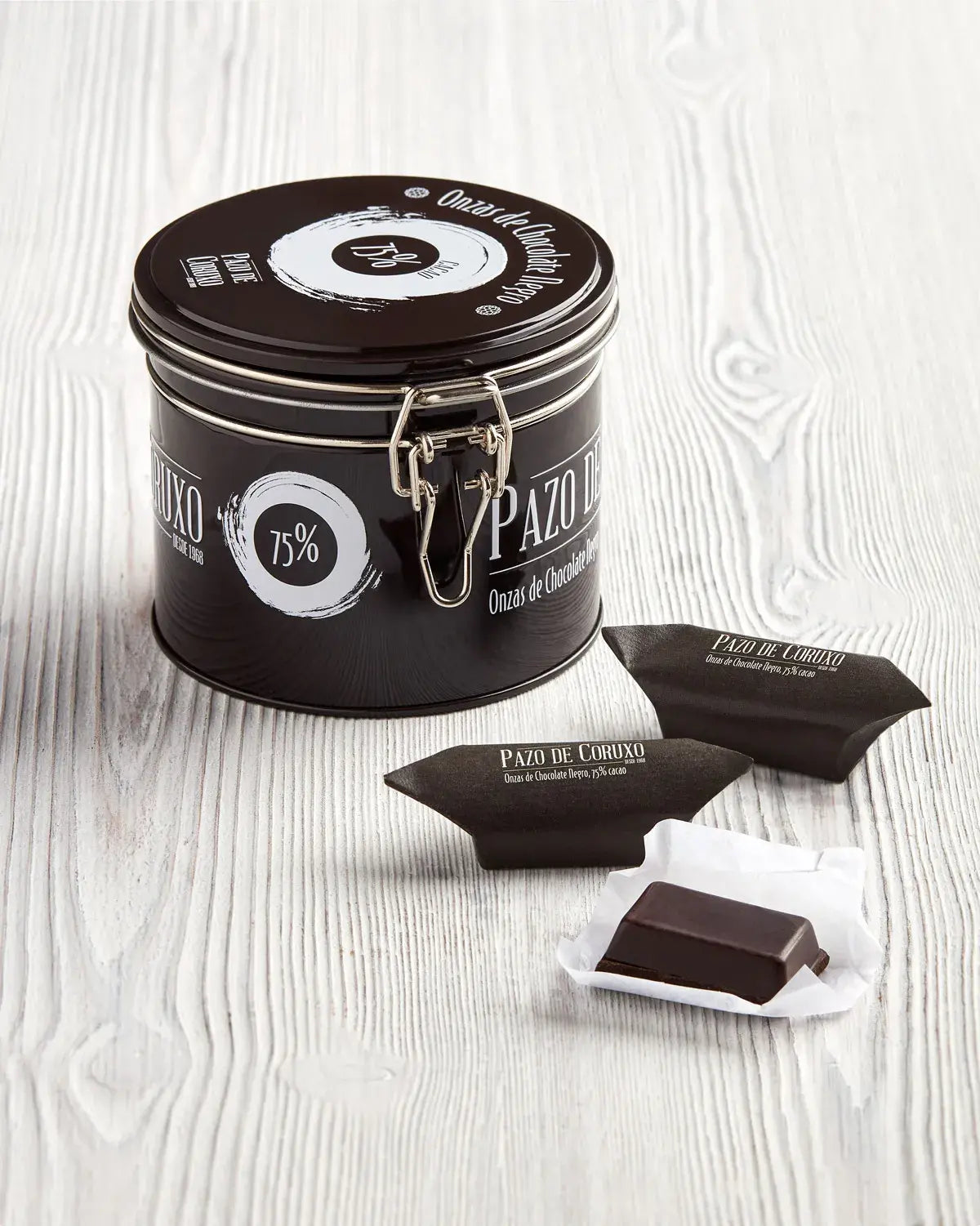 chocolate negro 75% en onzas