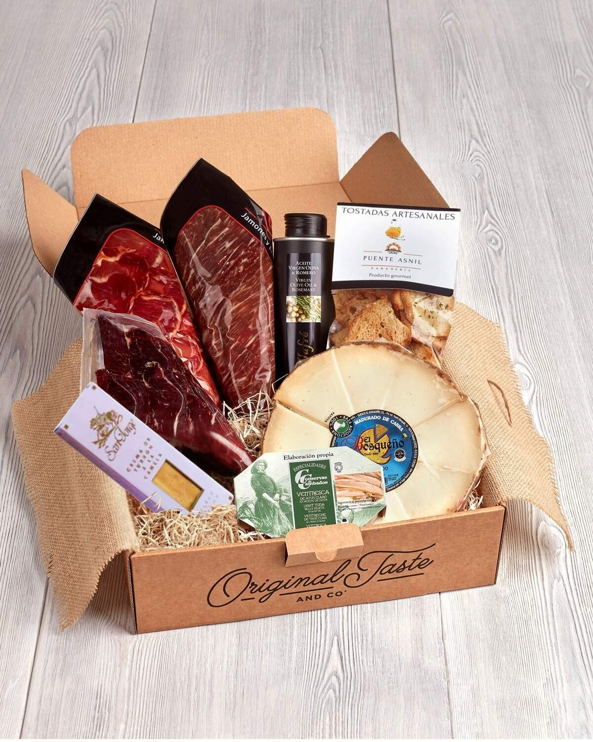 Cesta gourmet navidad para 2